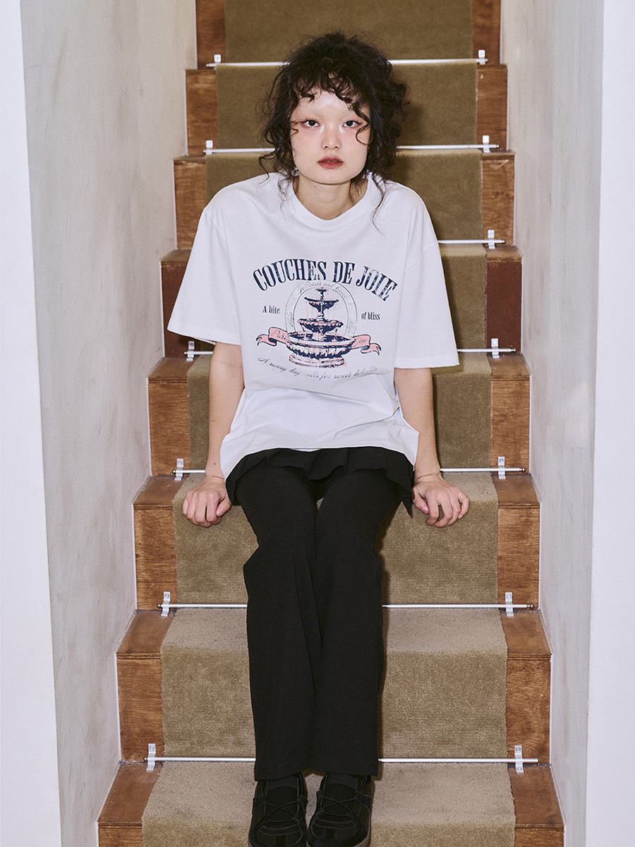 ドローイングパークオーバーフィットTシャツ_ホワイト | ILLIGO | HANA(ハナ) #9