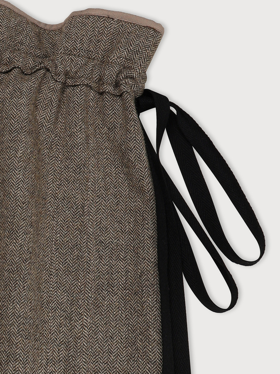HERRINGBONE WRAP SKIRT | ETHOS | HANA(ハナ) #9