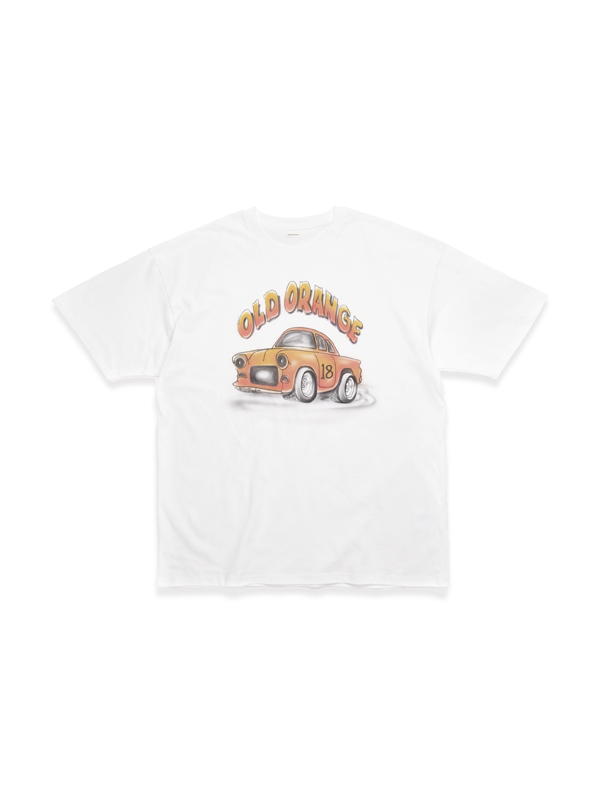 オールド オレンジ Tシャツ_ホワイト | BONRROW | HANA(ハナ) #2