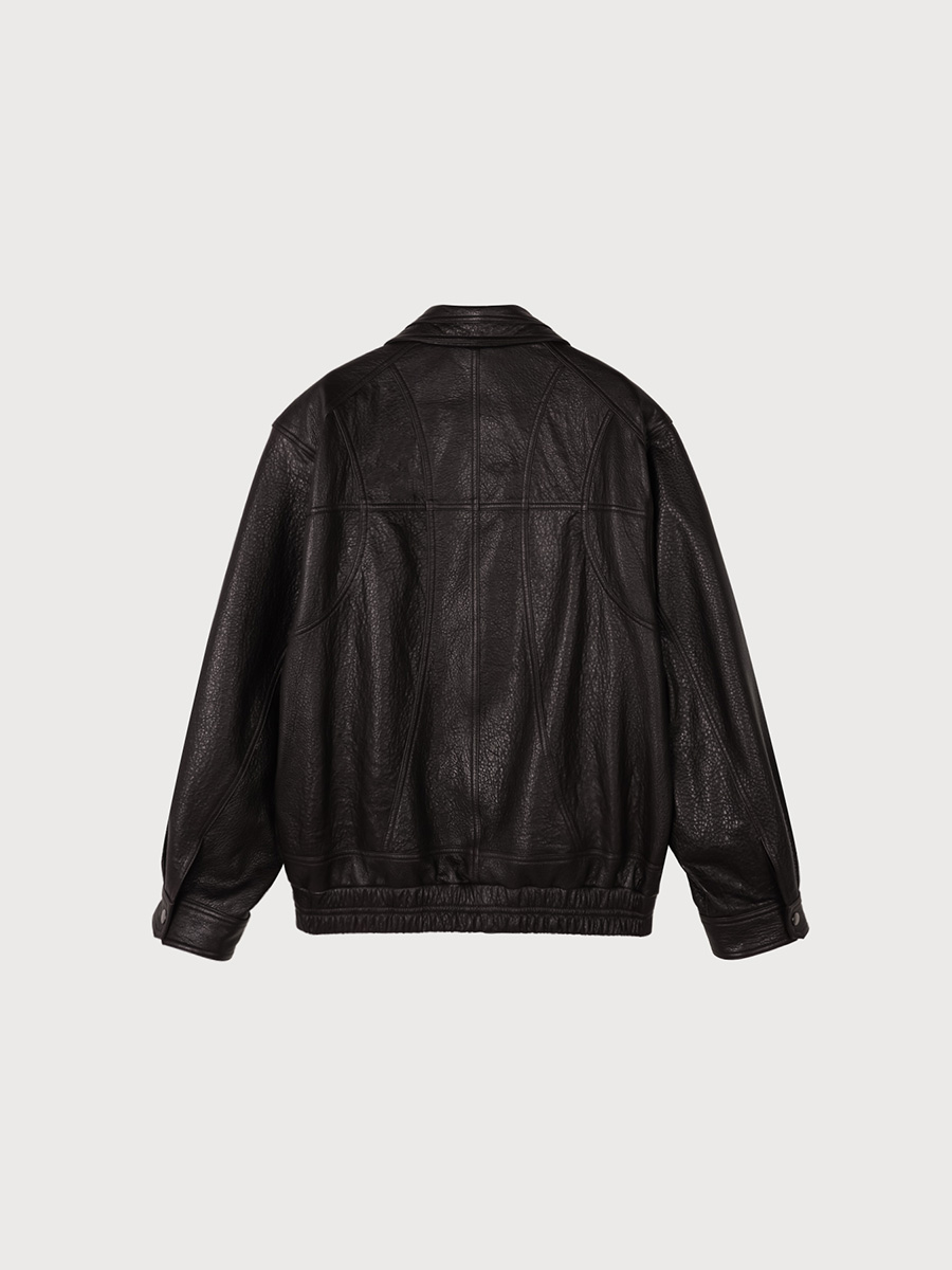 BASKET LEATHER JACKET_DEEP BROWN | ETHOS | HANA(ハナ) #2