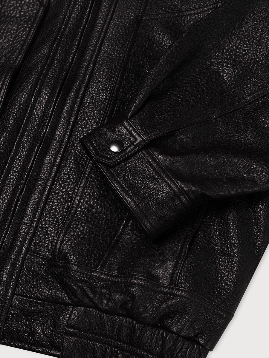 BASKET LEATHER JACKET_DEEP BROWN | ETHOS | HANA(ハナ) #6