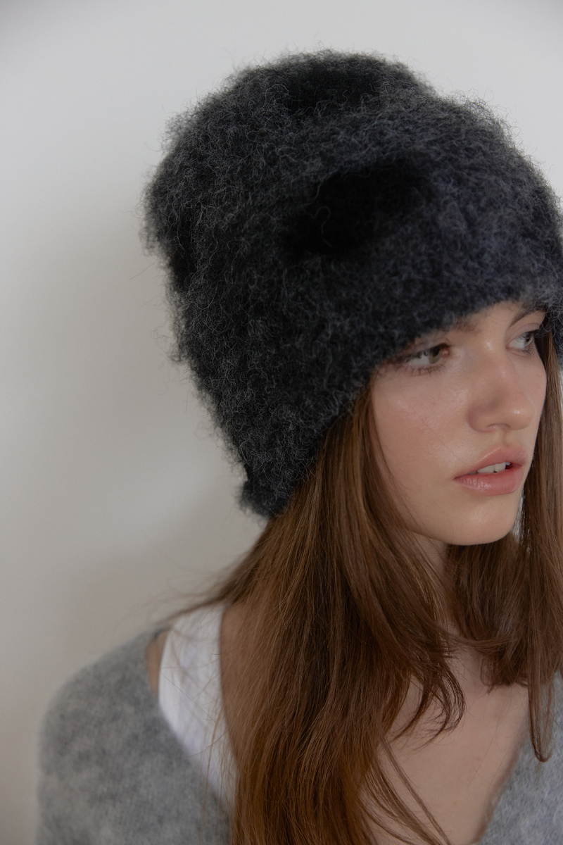 ドット ブラッシュ ビーニー (グレー) | ASURA | HANA(ハナ) #4