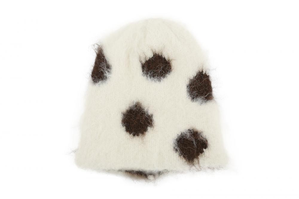 ドット ブラッシュ ビーニー (アイボリー) | ASURA | HANA(ハナ) #18