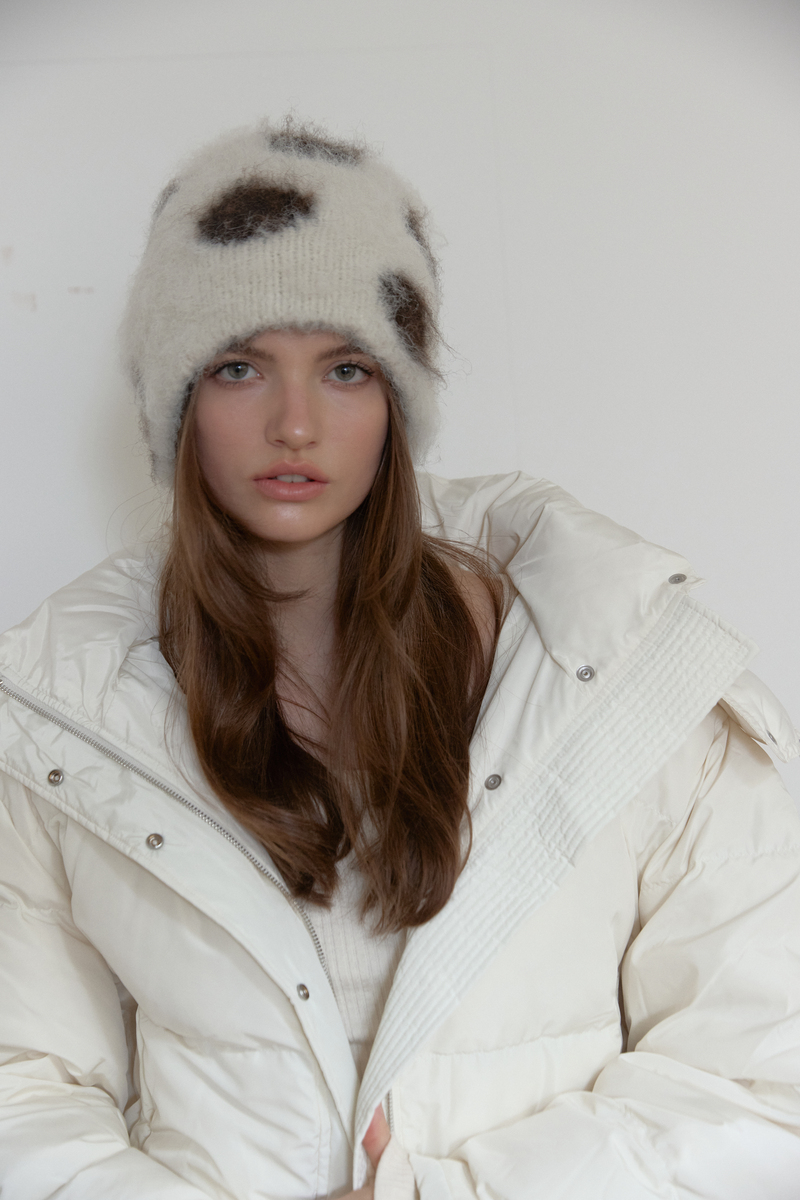 ドット ブラッシュ ビーニー (アイボリー) | ASURA | HANA(ハナ) #12