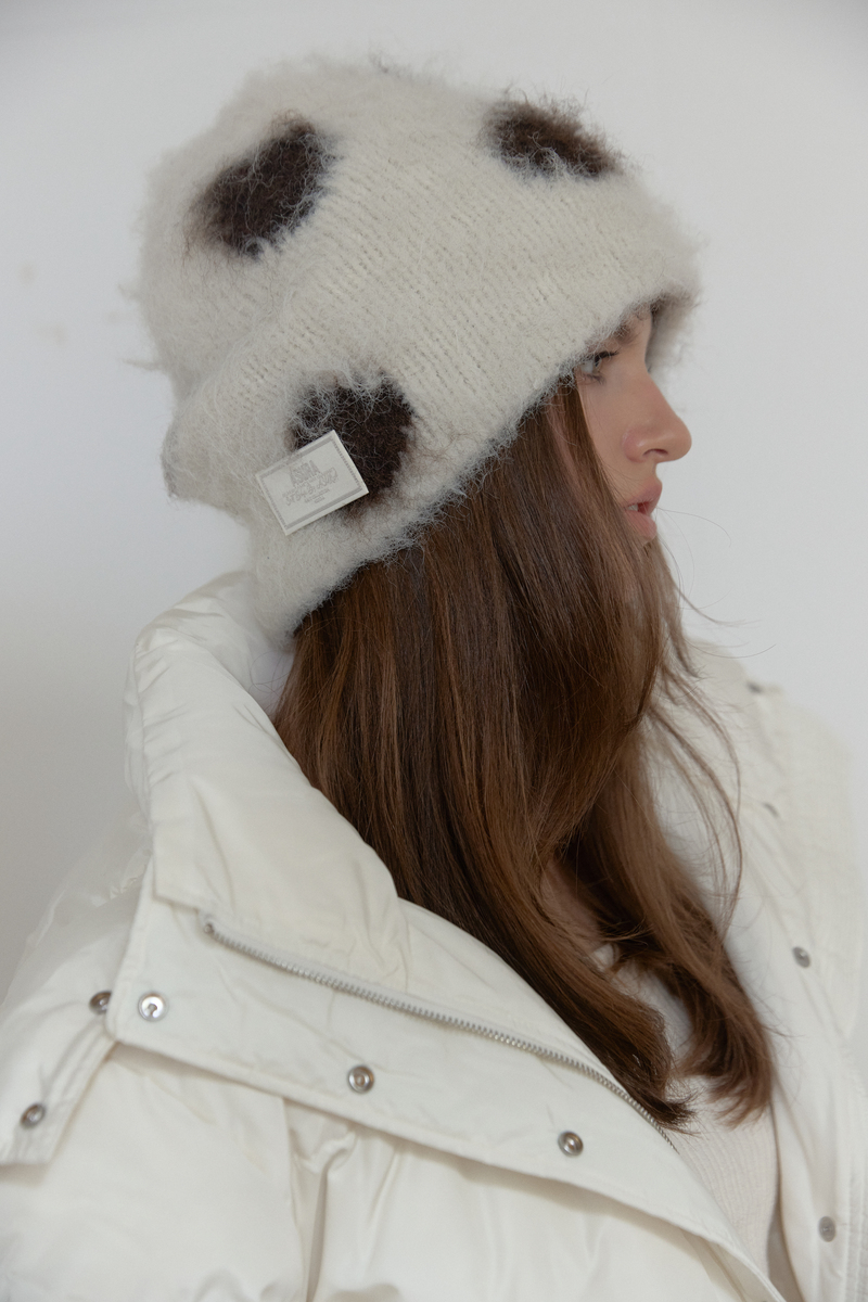 ドット ブラッシュ ビーニー (アイボリー) | ASURA | HANA(ハナ) #9