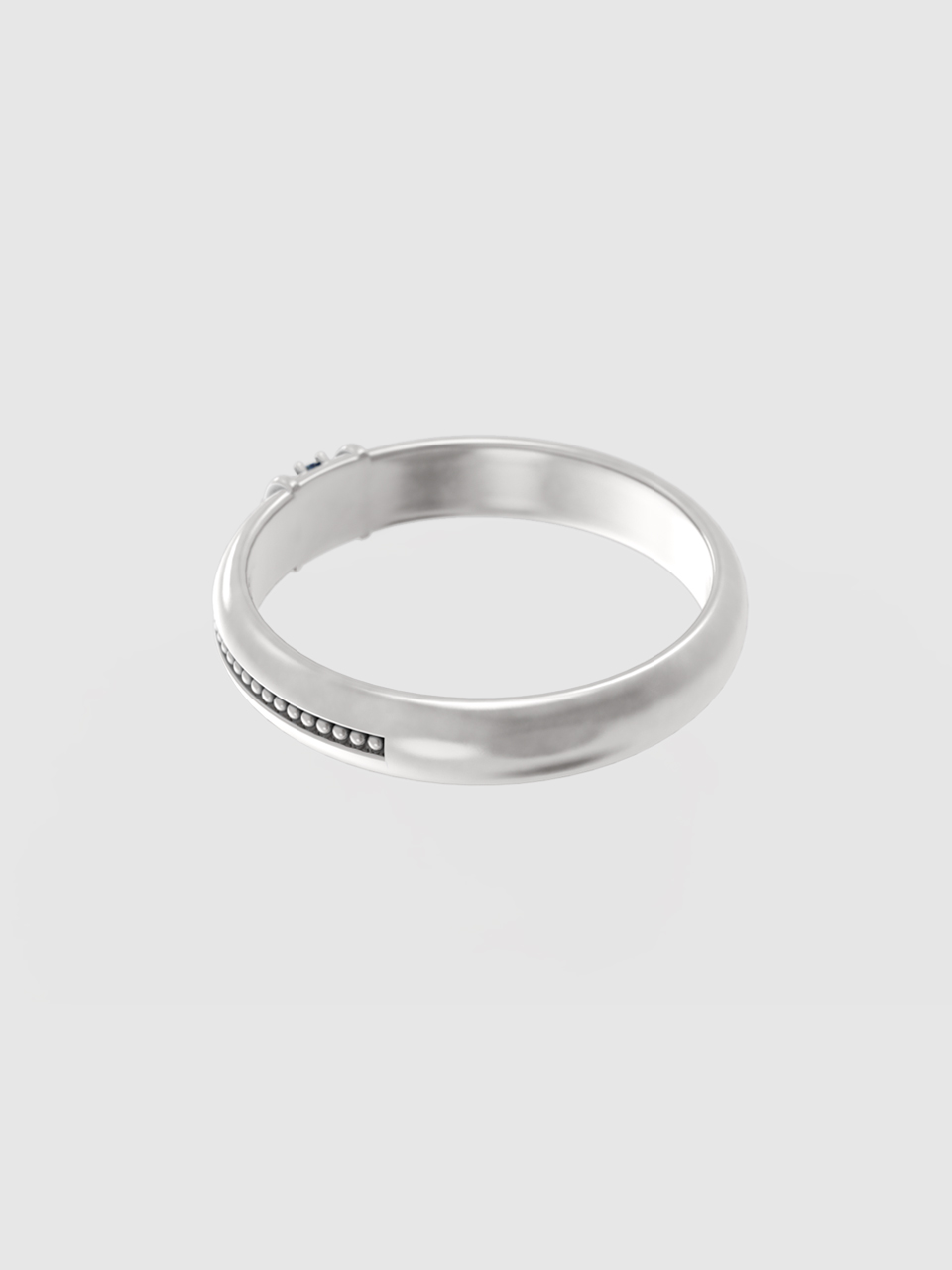 セントキュービック カップルリング（men）_ホワイト/アクア/ブラック | museeart | HANA(ハナ) #6