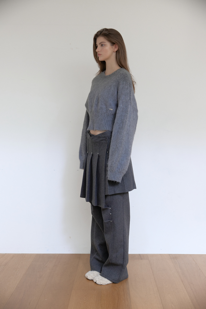 ヘアリーブラシニット (グレー) | ASURA | HANA(ハナ) #3