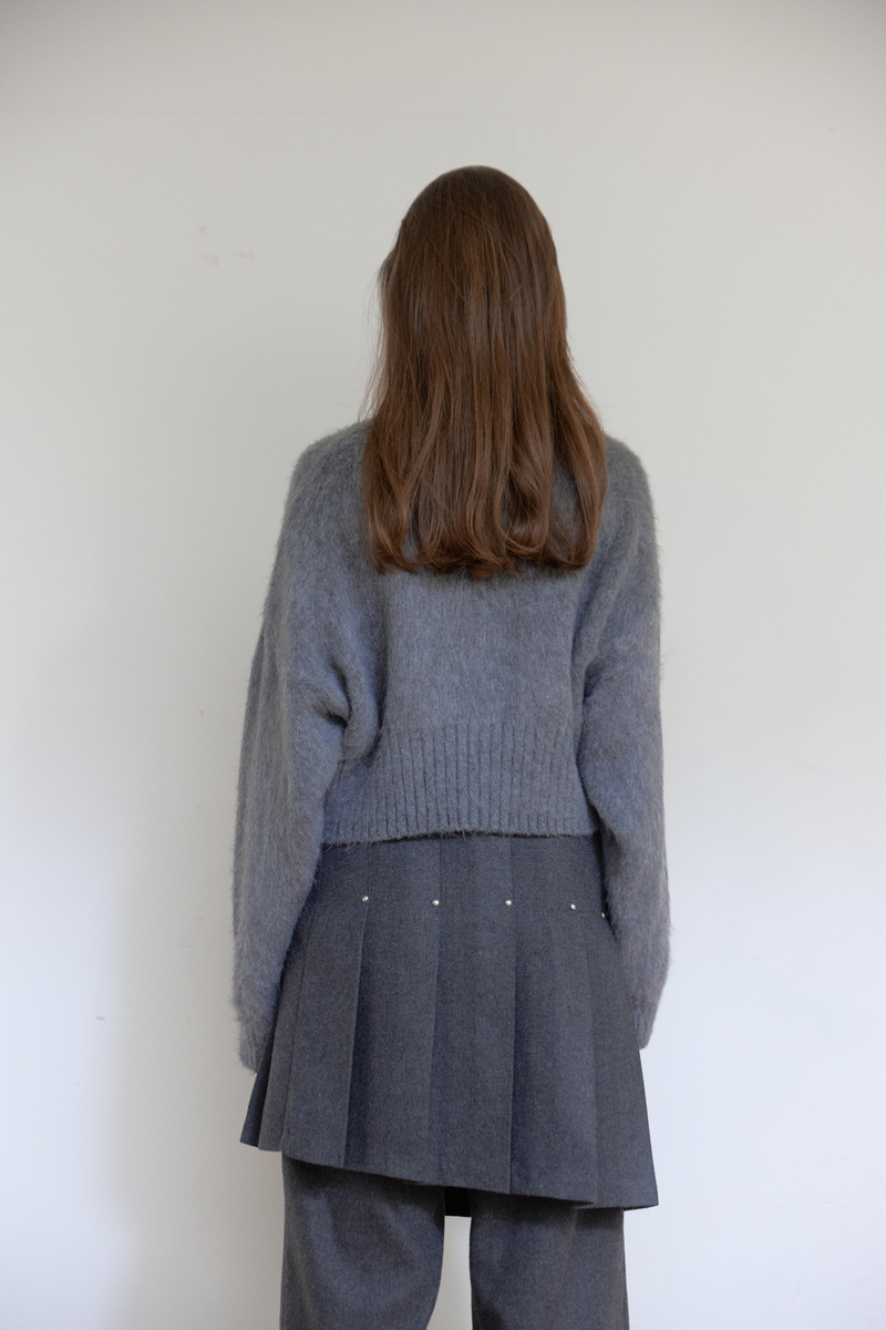 ヘアリーブラシニット (グレー) | ASURA | HANA(ハナ) #5