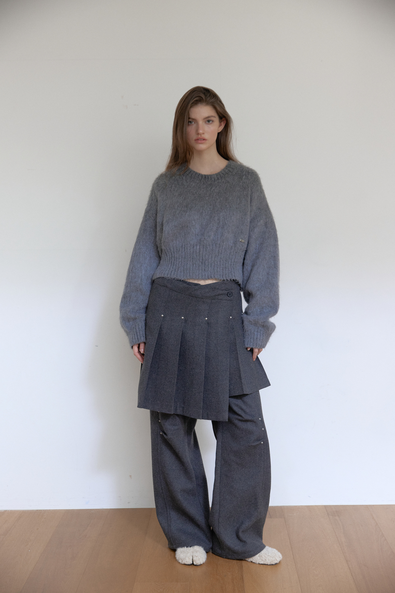 ヘアリーブラシニット (グレー) | ASURA | HANA(ハナ) #6