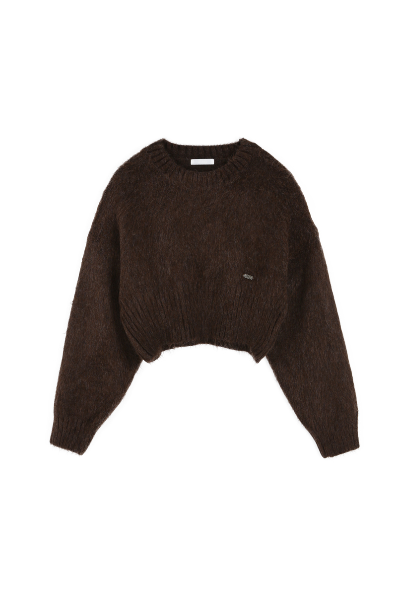 ヘアリーブラシニット(ブラウン) | ASURA | HANA(ハナ) #16