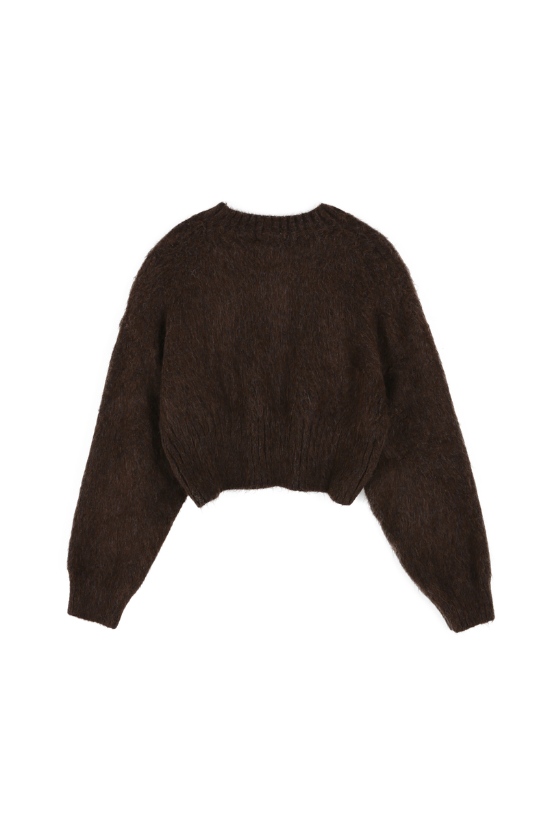 ヘアリーブラシニット(ブラウン) | ASURA | HANA(ハナ) #17