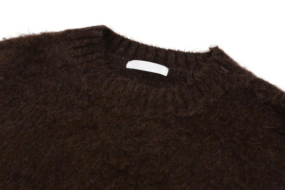 ヘアリーブラシニット(ブラウン) | ASURA | HANA(ハナ) #18