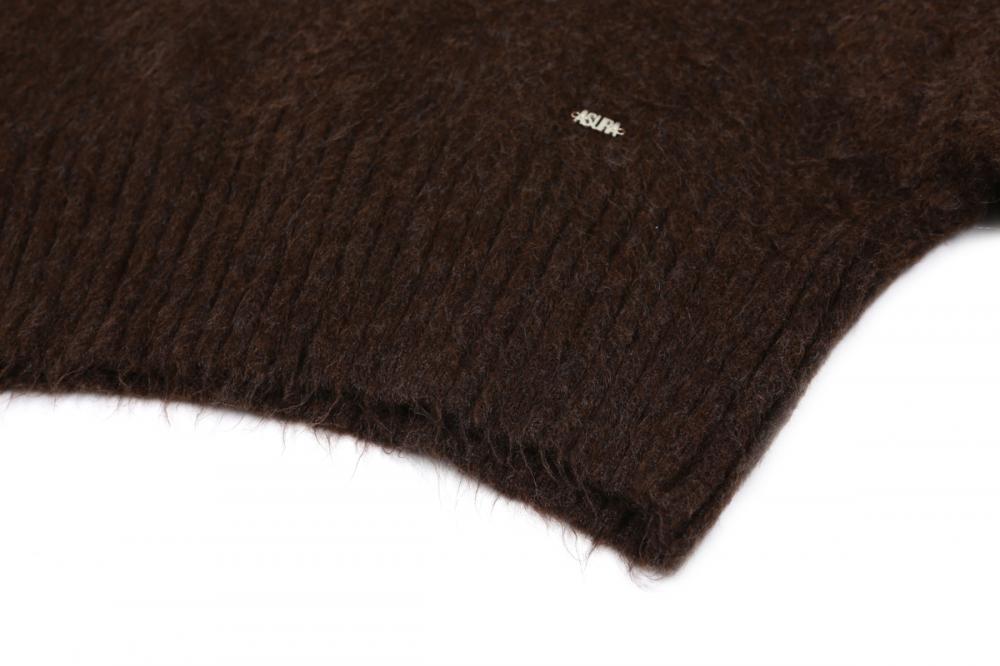 ヘアリーブラシニット(ブラウン) | ASURA | HANA(ハナ) #20