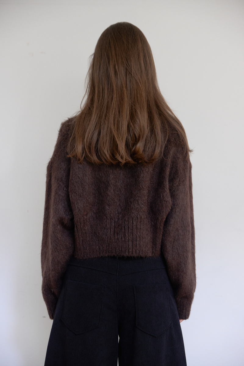 ヘアリーブラシニット(ブラウン) | ASURA | HANA(ハナ) #14