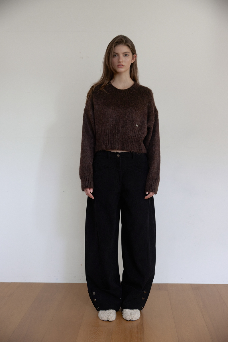 ヘアリーブラシニット(ブラウン) | ASURA | HANA(ハナ) #4