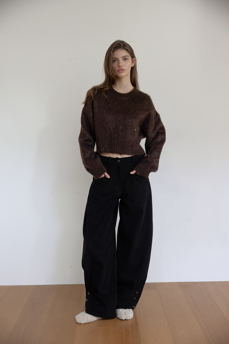 ヘアリーブラシニット(ブラウン) | ASURA | HANA(ハナ) #6