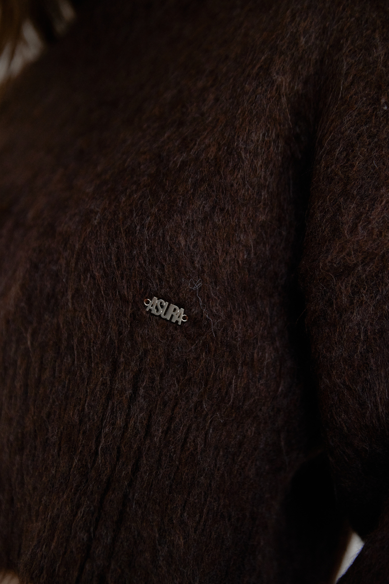 ヘアリーブラシニット(ブラウン) | ASURA | HANA(ハナ) #11