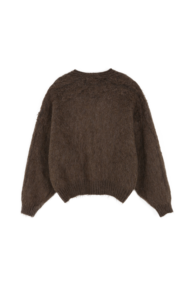 ヘアリーブラシ ショートカーディガン (ブラウン) | ASURA | HANA(ハナ) #15