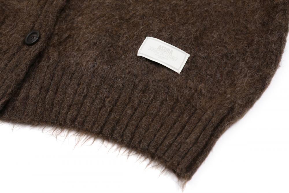 ヘアリーブラシ ショートカーディガン (ブラウン) | ASURA | HANA(ハナ) #18