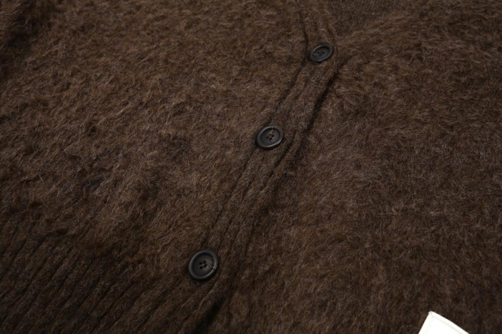 ヘアリーブラシ ショートカーディガン (ブラウン) | ASURA | HANA(ハナ) #19