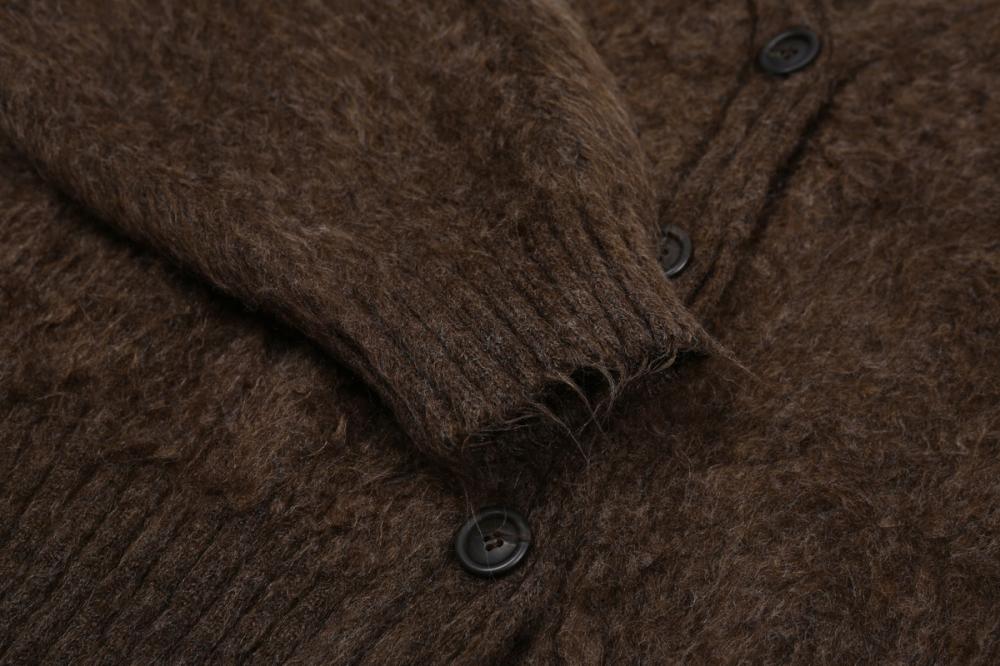 ヘアリーブラシ ショートカーディガン (ブラウン) | ASURA | HANA(ハナ) #20