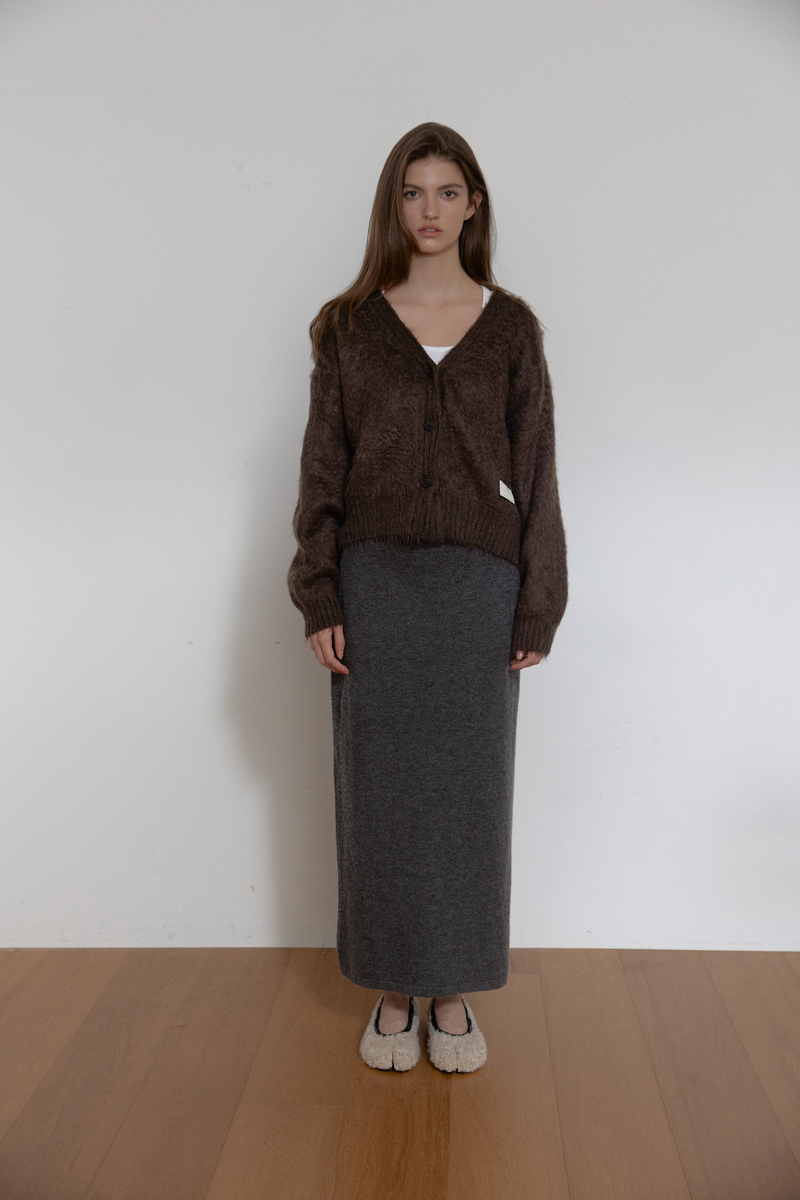 ヘアリーブラシ ショートカーディガン (ブラウン) | ASURA | HANA(ハナ) #2