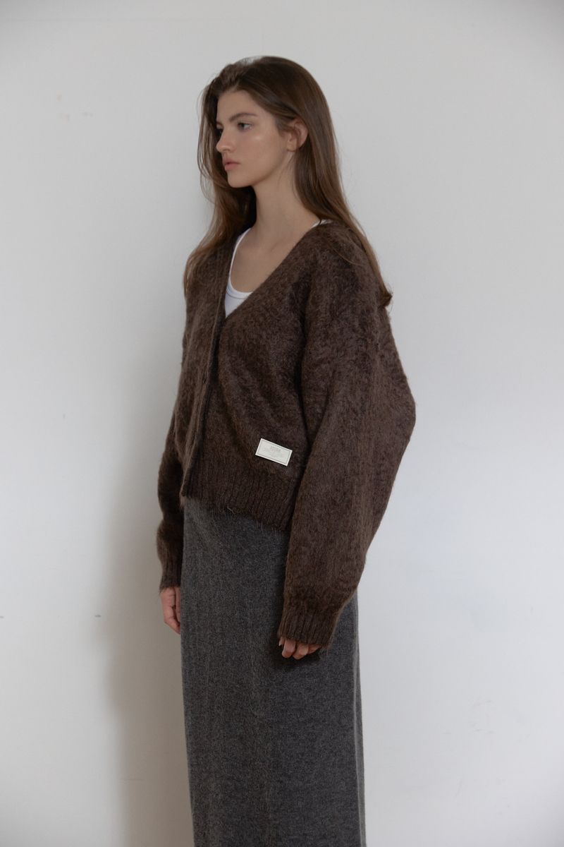 ヘアリーブラシ ショートカーディガン (ブラウン) | ASURA | HANA(ハナ) #3