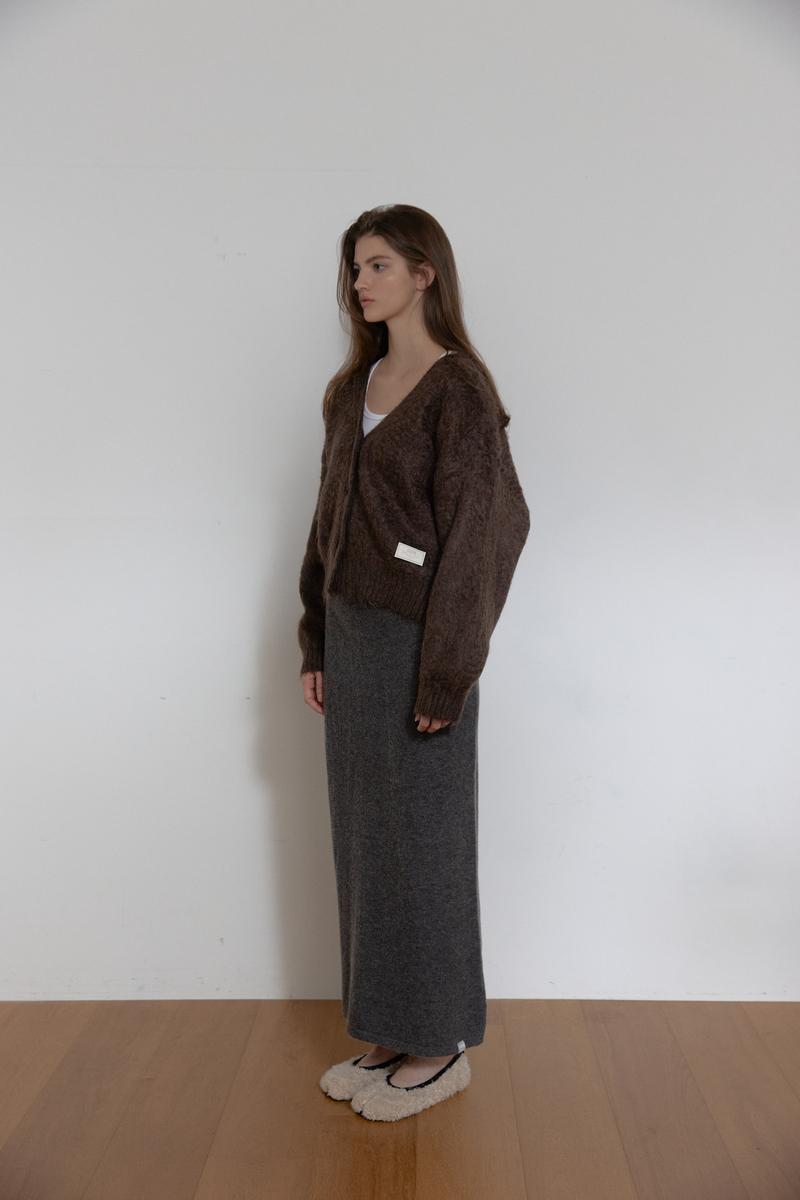 ヘアリーブラシ ショートカーディガン (ブラウン) | ASURA | HANA(ハナ) #4