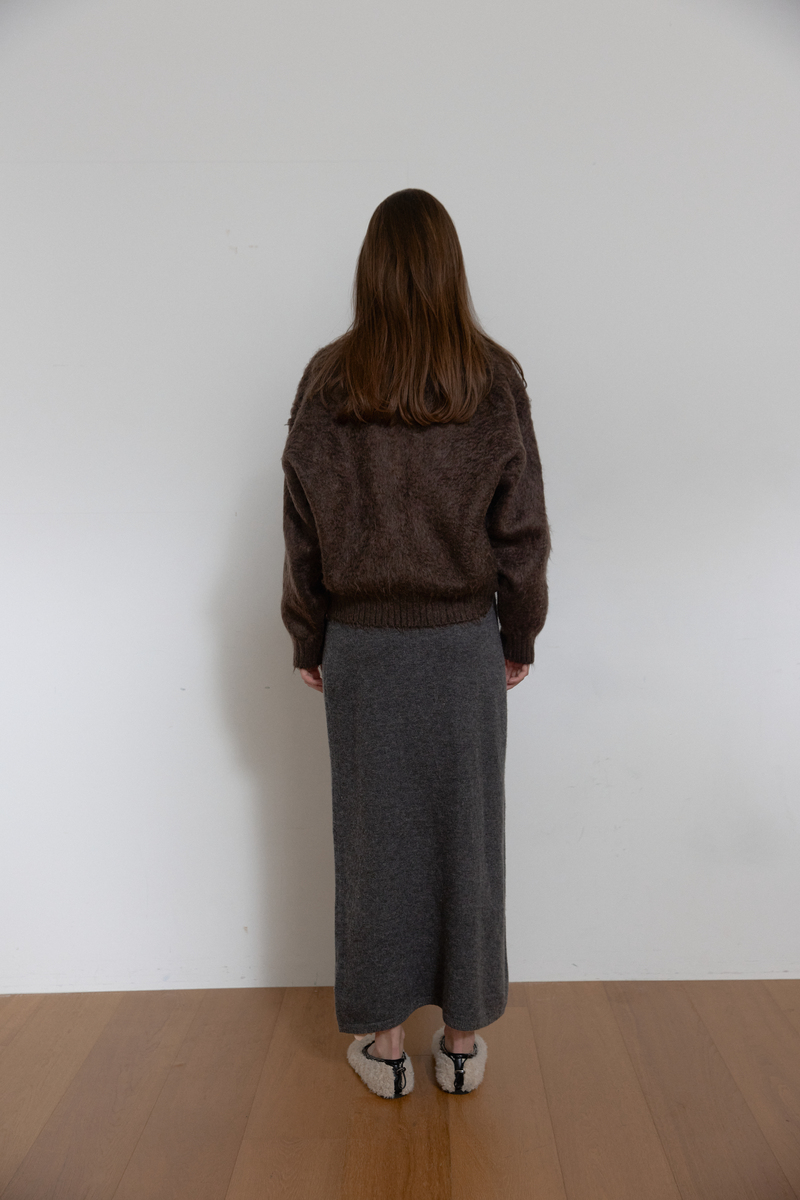 ヘアリーブラシ ショートカーディガン (ブラウン) | ASURA | HANA(ハナ) #5