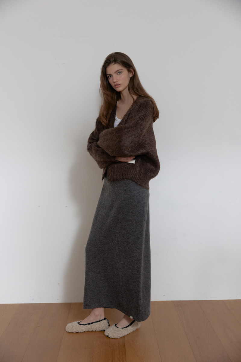 ヘアリーブラシ ショートカーディガン (ブラウン) | ASURA | HANA(ハナ) #7