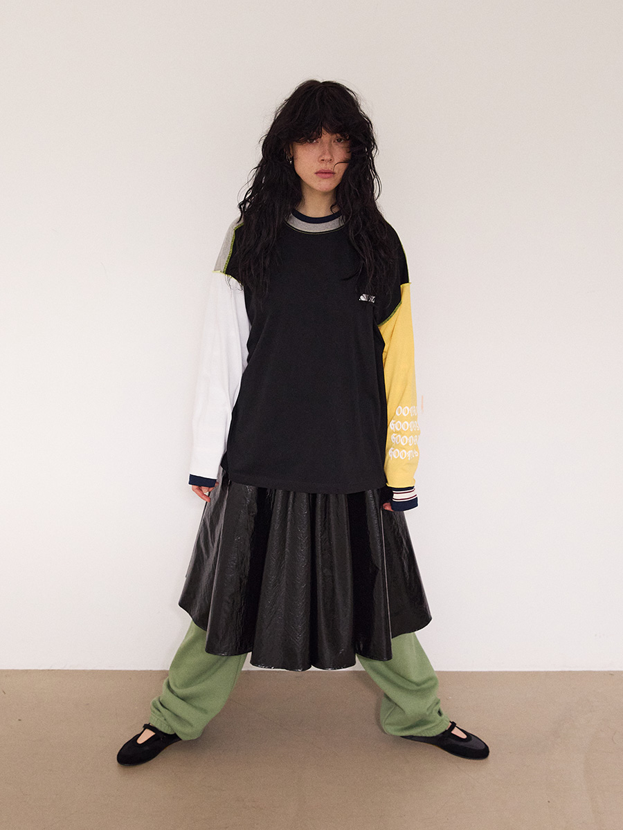 Goodboy カラーブロック ロングスリーブ_ピオンイエロー | XOXOGOODBOY | HANA(ハナ) #3