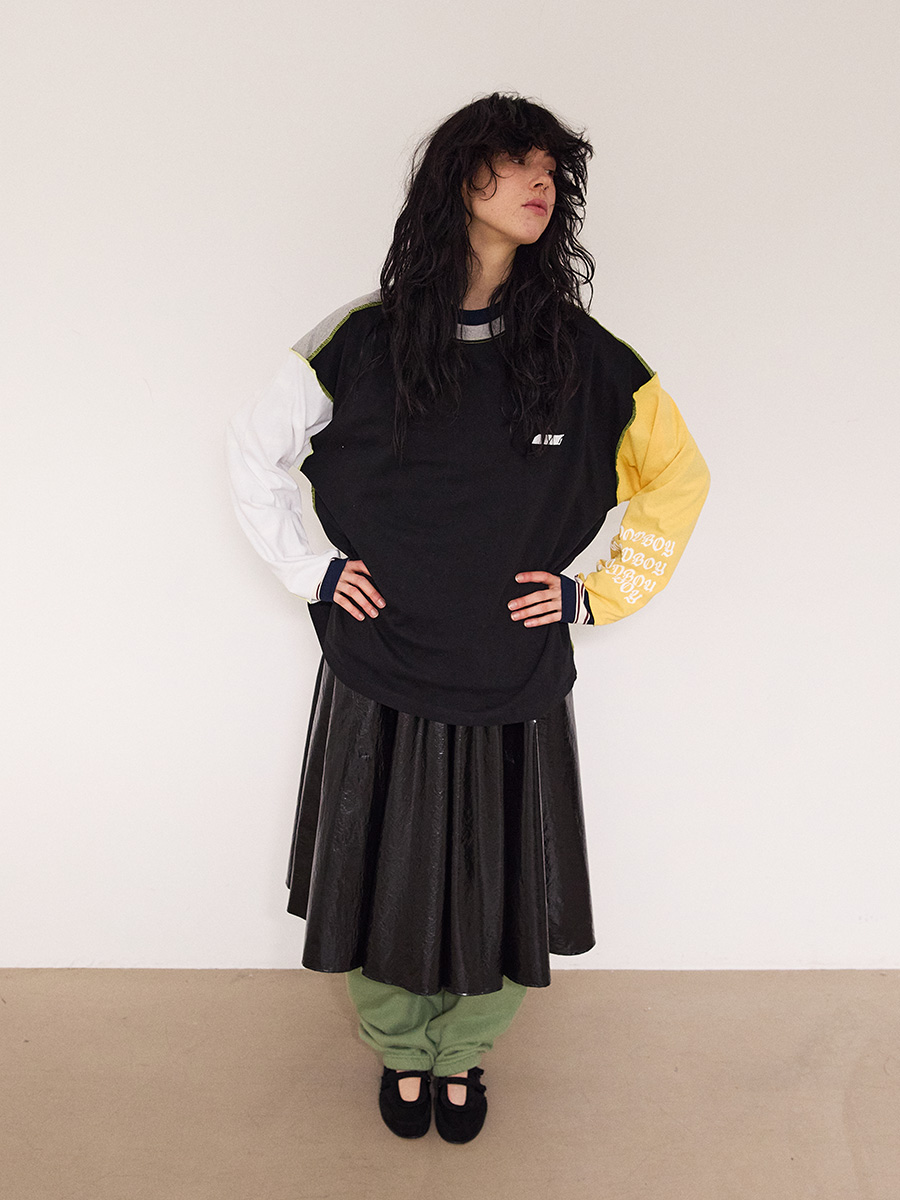 Goodboy カラーブロック ロングスリーブ_ピオンイエロー | XOXOGOODBOY | HANA(ハナ) #4