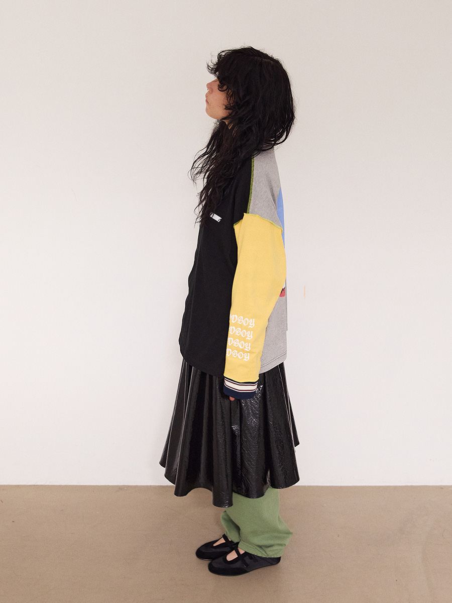 Goodboy カラーブロック ロングスリーブ_ピオンイエロー | XOXOGOODBOY | HANA(ハナ) #5