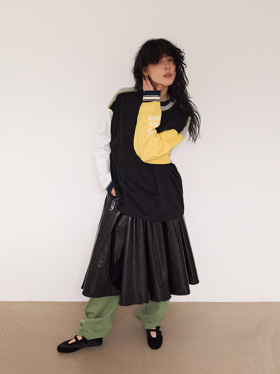 Goodboy カラーブロック ロングスリーブ_ピオンイエロー | XOXOGOODBOY | HANA(ハナ) #7