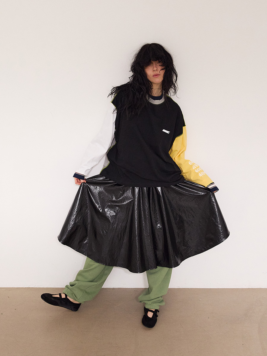 Goodboy カラーブロック ロングスリーブ_ピオンイエロー | XOXOGOODBOY | HANA(ハナ) #8