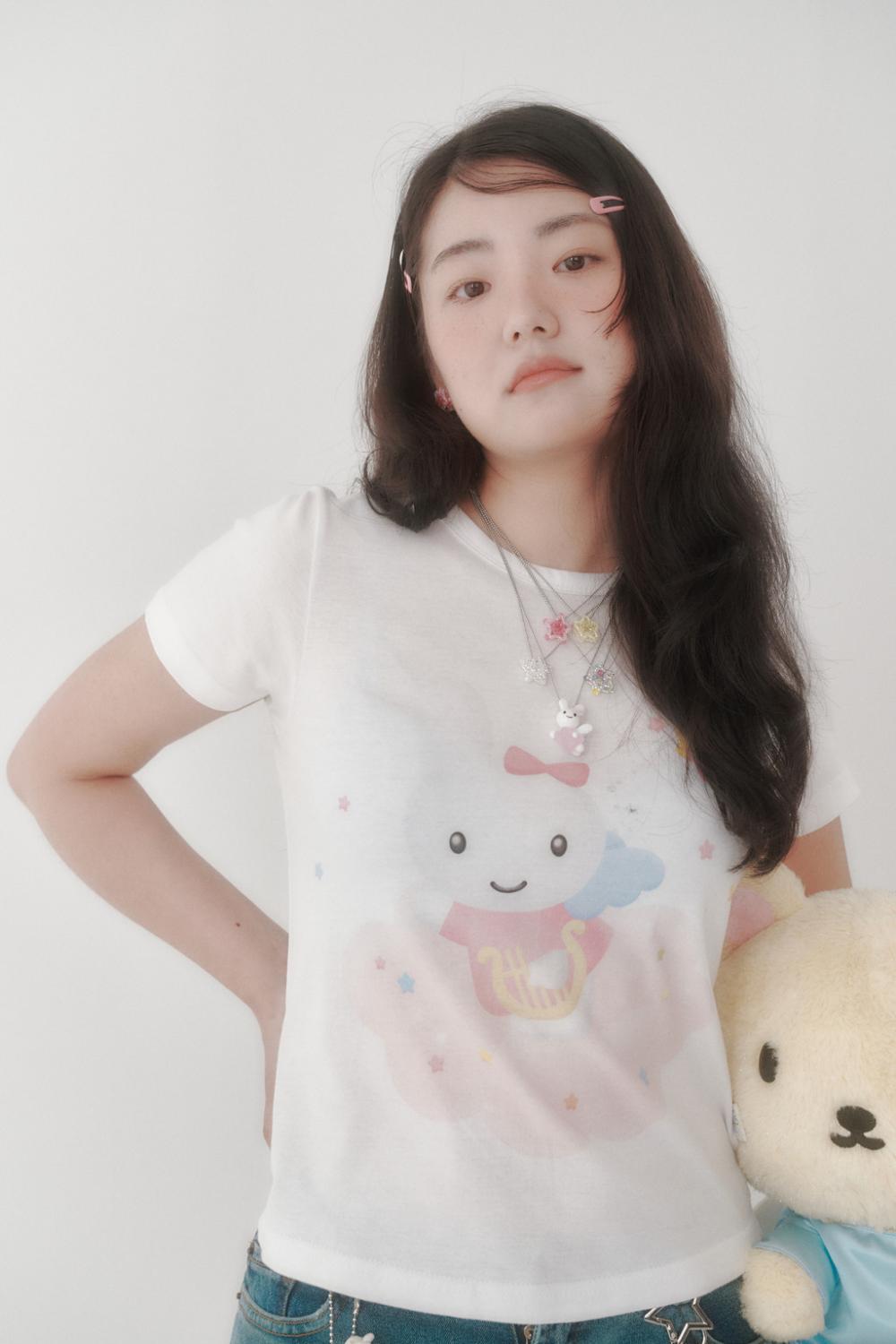 [X YOUNGART] エンジェル KIDDY＆JINI Tシャツ | Swingset | HANA(ハナ) #5
