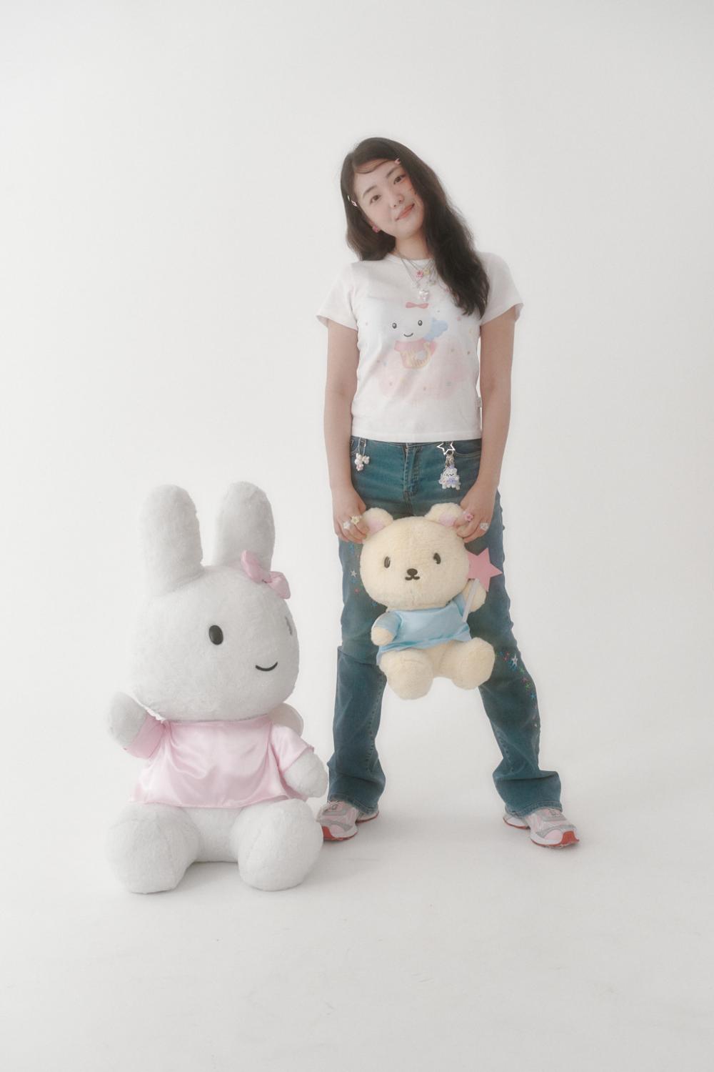 [X YOUNGART] エンジェル KIDDY＆JINI Tシャツ | Swingset | HANA(ハナ) #3