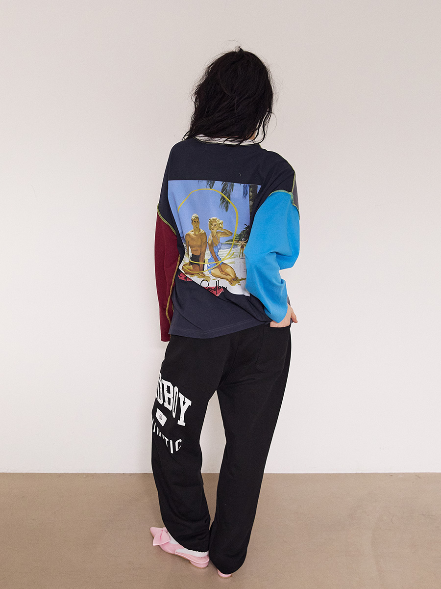 Goodboy カラーブロック ロングスリーブ_ピオンブルー | XOXOGOODBOY | HANA(ハナ) #6