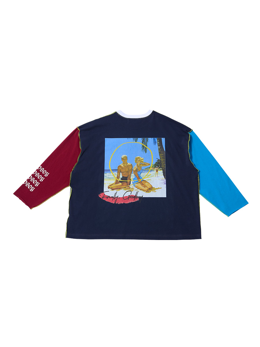 Goodboy カラーブロック ロングスリーブ_ピオンブルー | XOXOGOODBOY | HANA(ハナ) #2