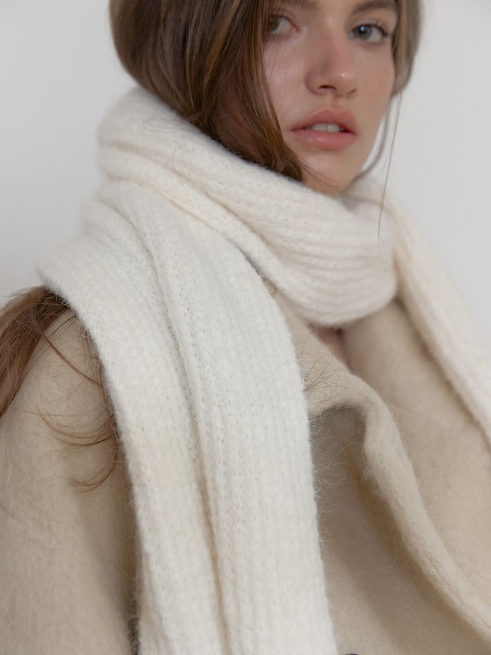 ウールニットマフラー（アイボリー） | ASURA | HANA(ハナ) #2