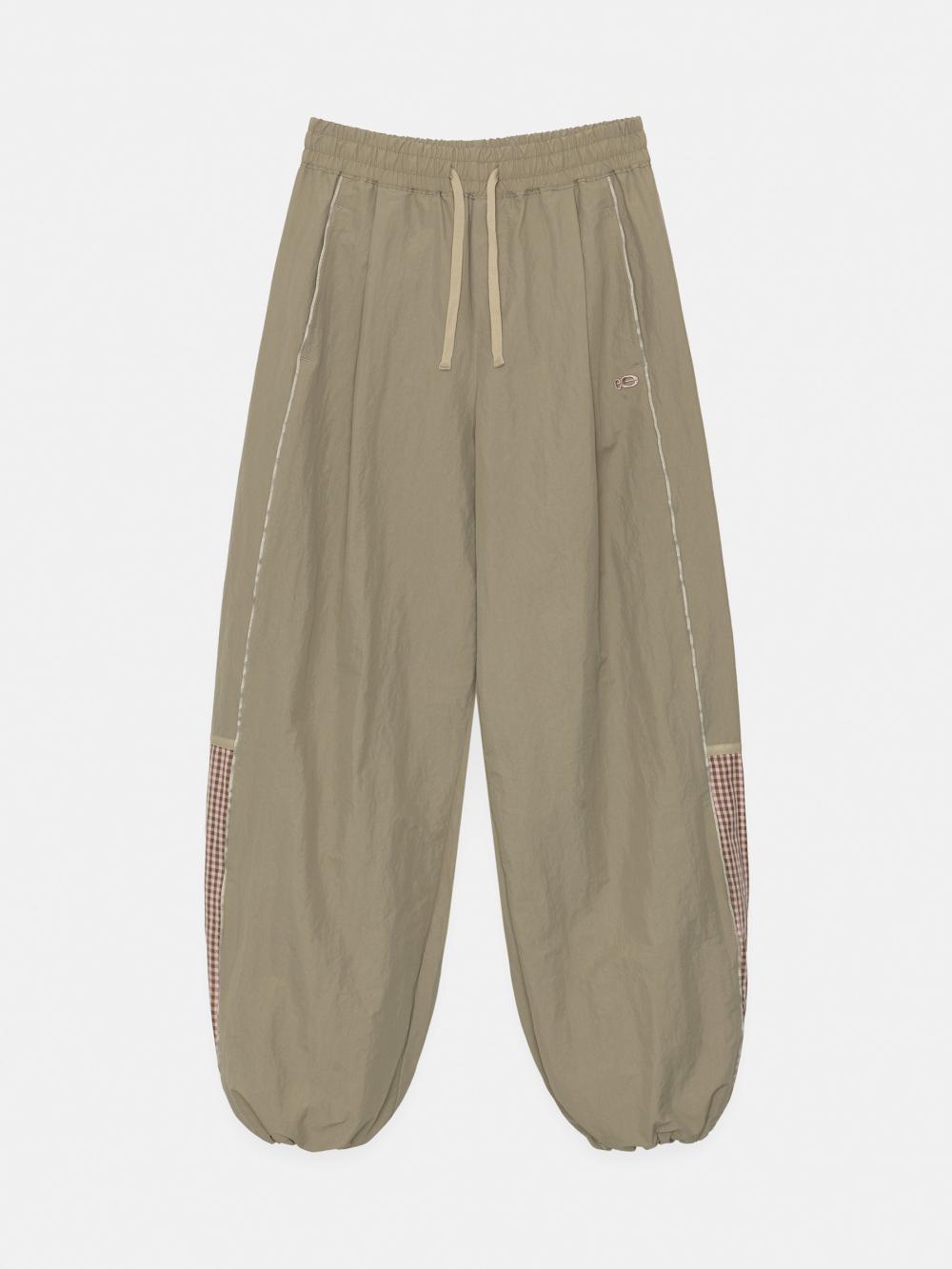 チェックブロックトラックパンツ (ベージュ) | ENZO BLUES | HANA(ハナ) #15