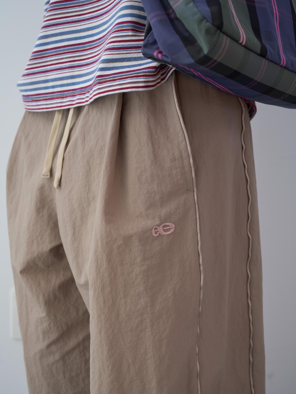 チェックブロックトラックパンツ (ベージュ) | ENZO BLUES | HANA(ハナ) #13