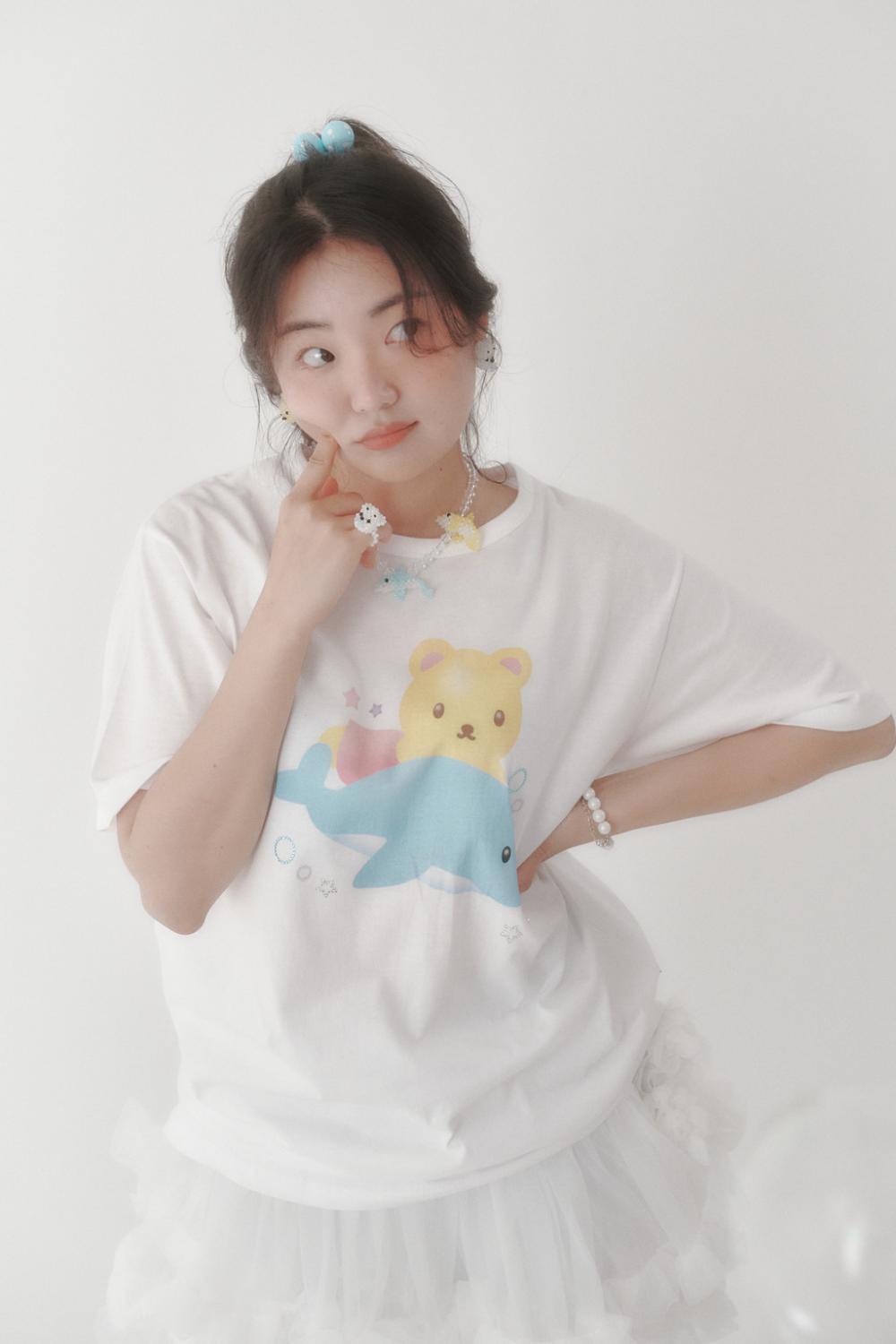 [X YOUNGART] JINI ドルフィンライド キュービック Tシャツ | Swingset | HANA(ハナ) #4