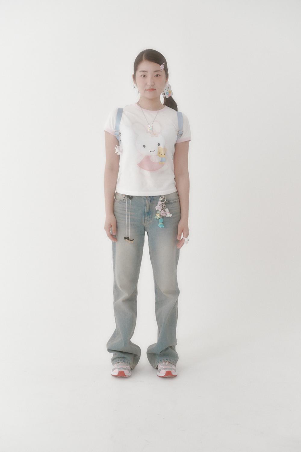 [X YOUNGART] KIDDY ハグ JINI ドット リンガー Tシャツ | Swingset | HANA(ハナ) #10