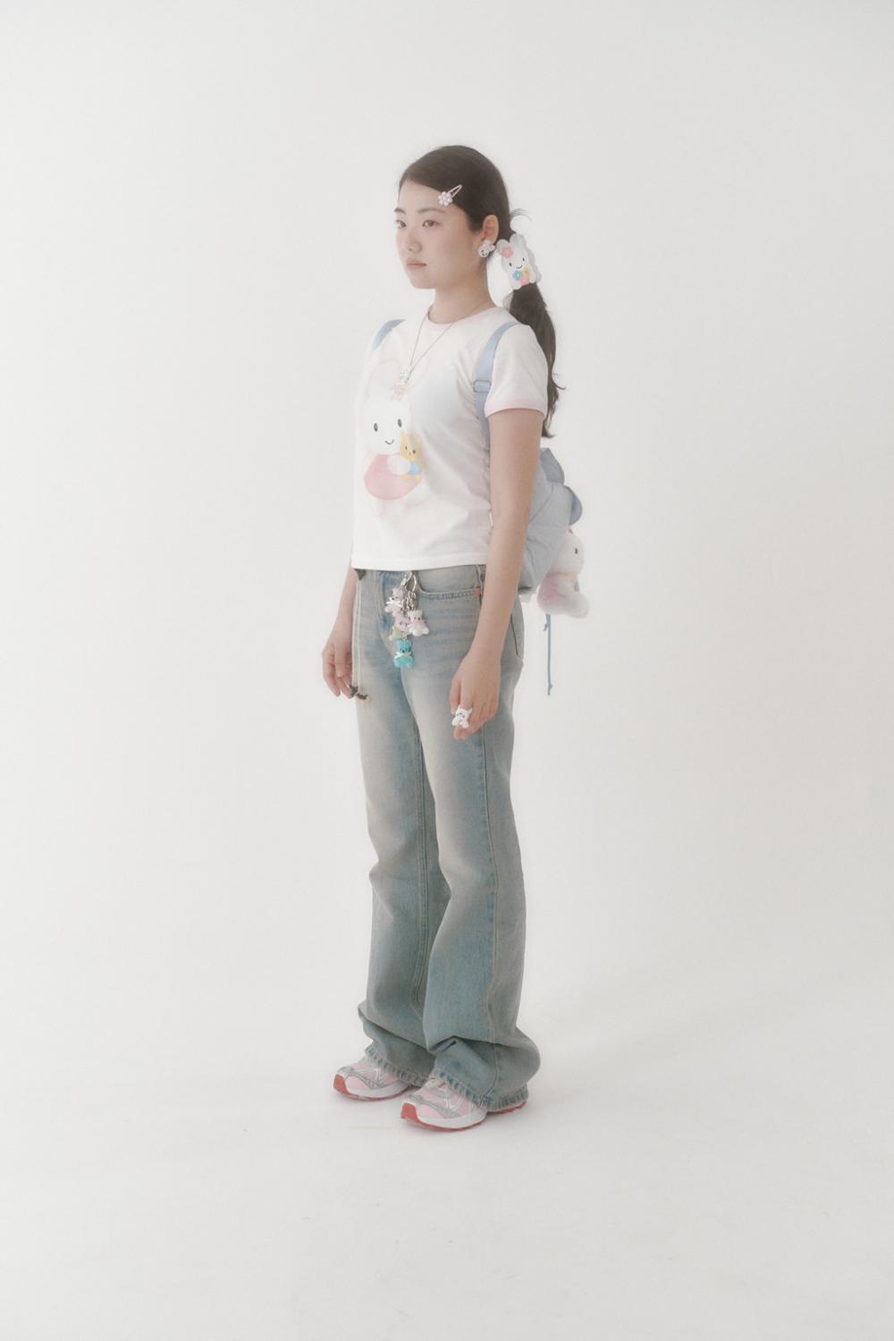 [X YOUNGART] KIDDY ハグ JINI ドット リンガー Tシャツ | Swingset | HANA(ハナ) #9