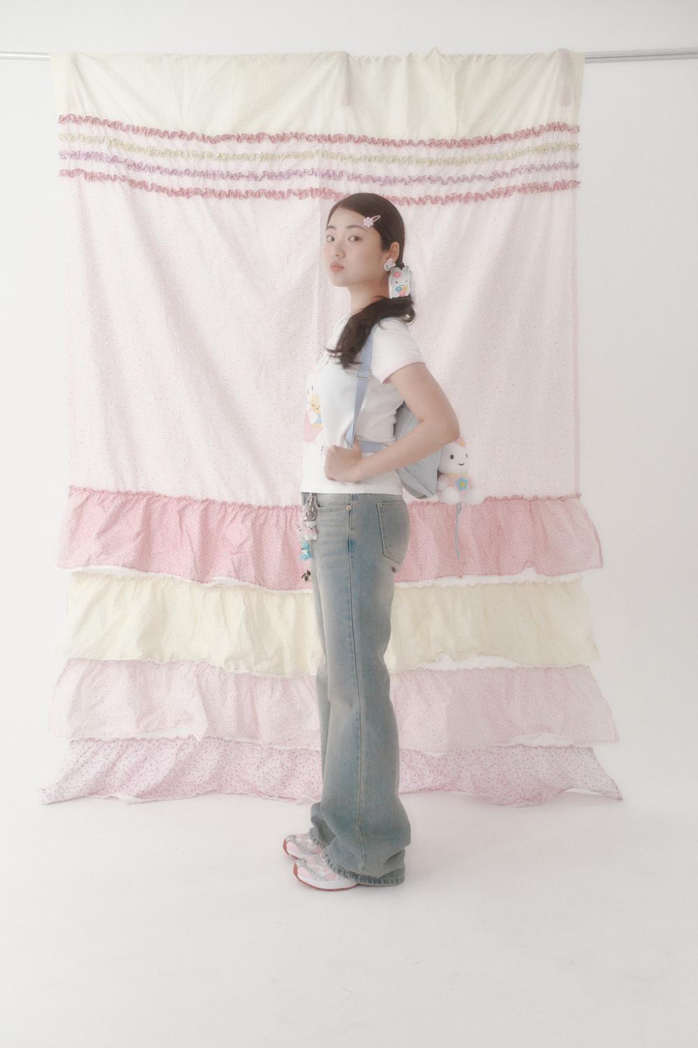 [X YOUNGART] KIDDY ハグ JINI ドット リンガー Tシャツ | Swingset | HANA(ハナ) #4