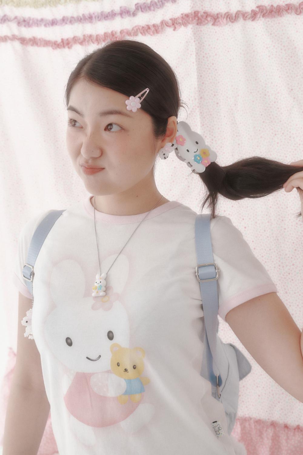 [X YOUNGART] KIDDY ハグ JINI ドット リンガー Tシャツ | Swingset | HANA(ハナ) #5