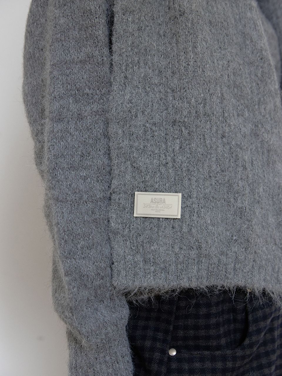 ウールニットマフラー（グレー） | ASURA | HANA(ハナ) #13