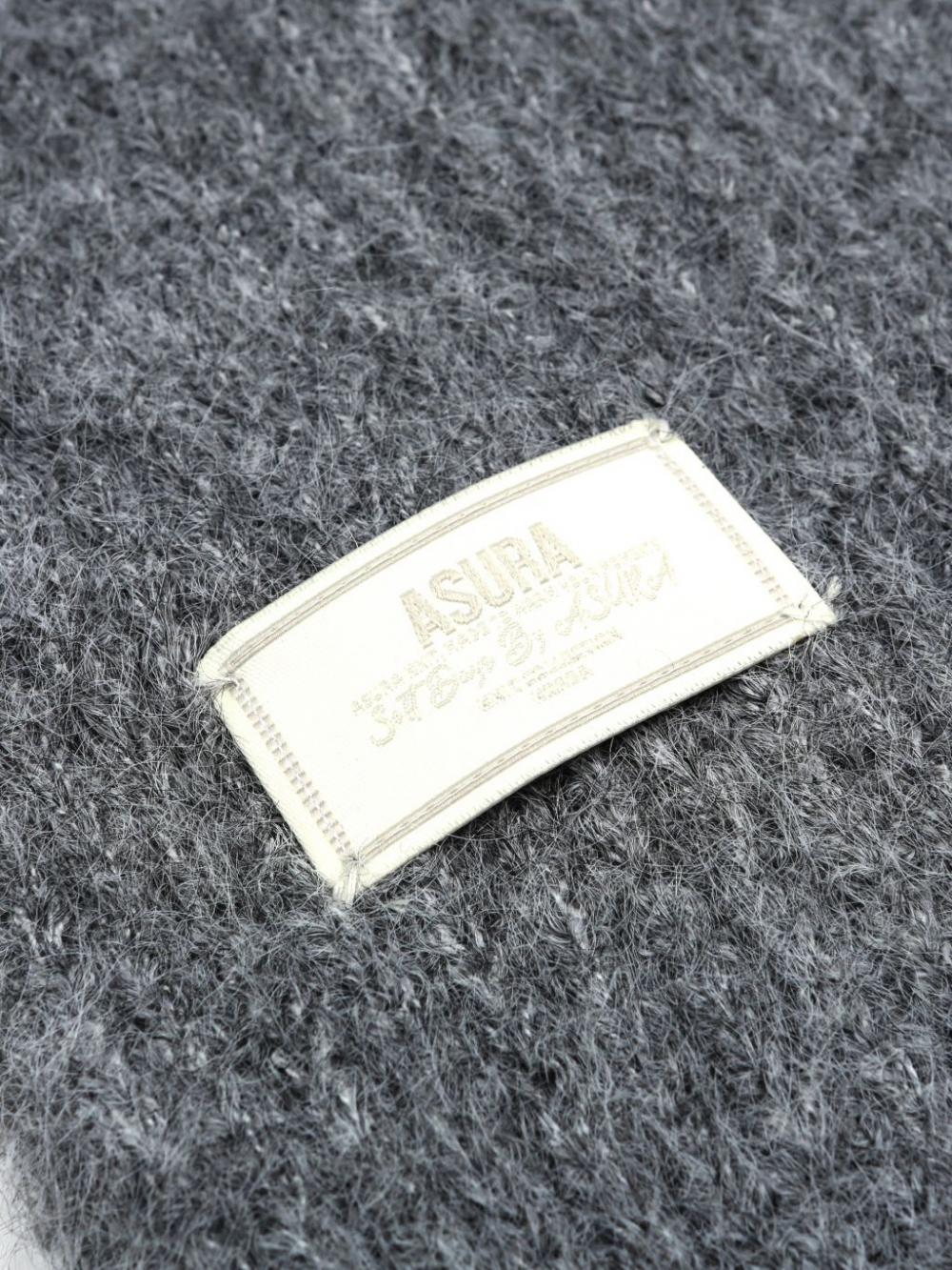 ウールニットマフラー（グレー） | ASURA | HANA(ハナ) #16