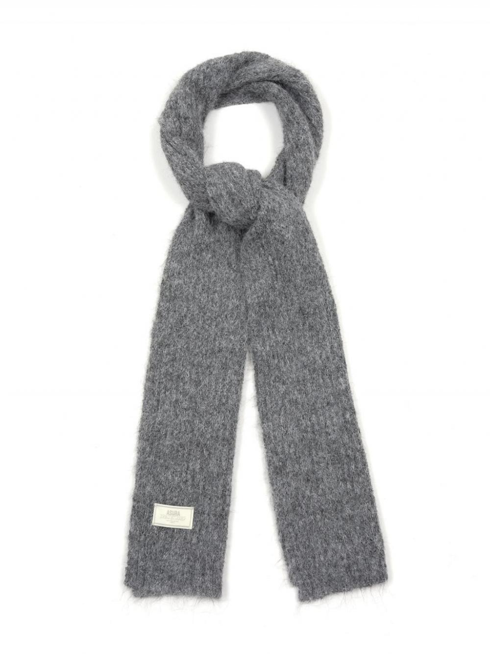 ウールニットマフラー（グレー） | ASURA | HANA(ハナ) #18